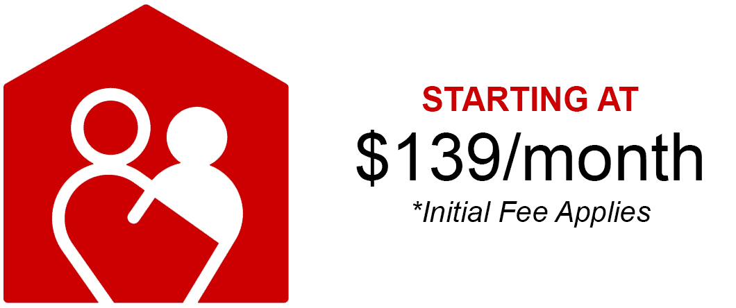 Healthy Homes Premium bundle, starting at $139 monthly, initial fee applies.