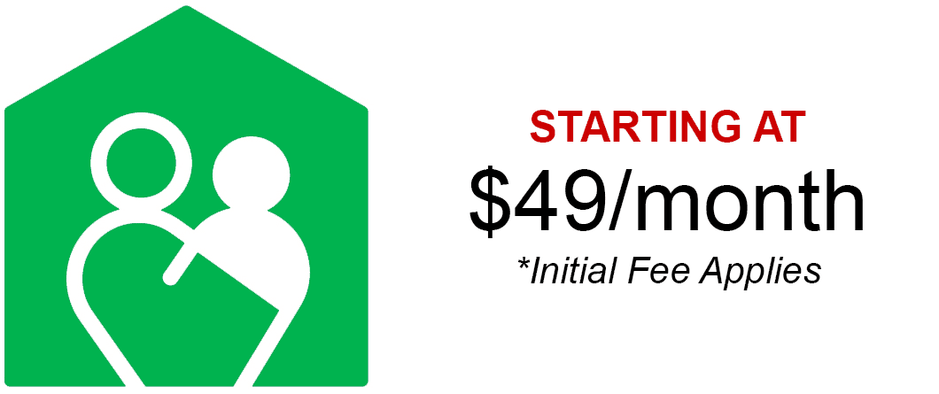 Healthy Homes Standard plan, starting at $49 monthly, initial fee applies.